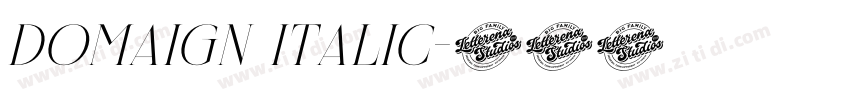 Domaign Italic字体转换 Domaign Italic字体转换